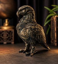 Statue Aigle Noir Or