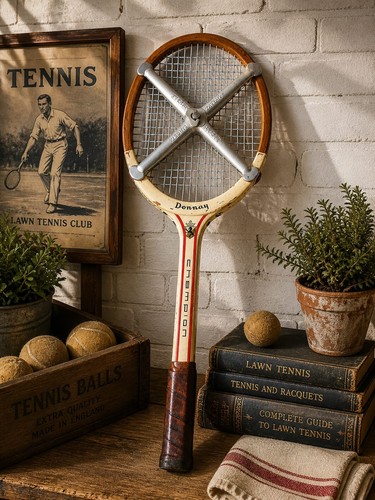 Raquette tennis ancienne - raquette,
