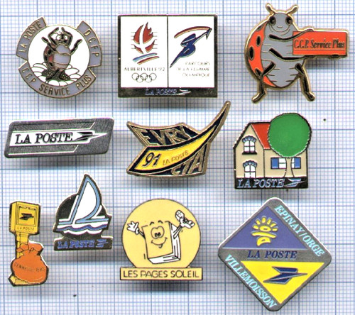 Lot pin poste logo jo - la,