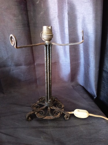Pied lampe fer forgé - pied,