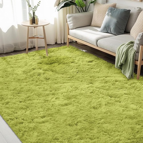 Fvvrax vert tapis shaggy - tapis,