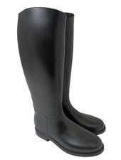 DECATHLON Botte en caoutchouc Dames Botte haute T EU 40 noir style décontracté