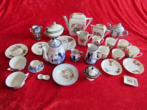 Dinette poupee faience - de,