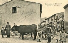 LAPS card Entrance of Montfleury farm trailer loaded with beets 