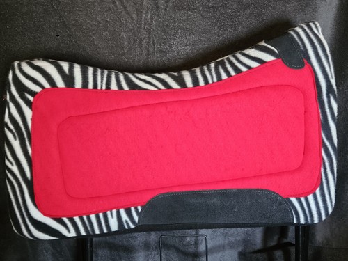 Zebra red contoured wool - contoured,