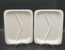 2 ASSIETTES RECTANGULAIRES A