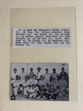 La Mesa Joe Apodaca’s Farms Texas El Paso District 1958 Baseball Team Picture