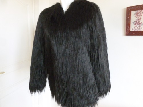 Veste fausse fourrure poils - veste,