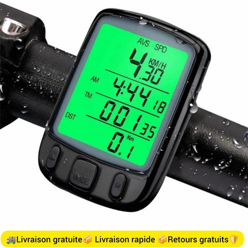 Compteur vélo lcd filaire - compteur, de