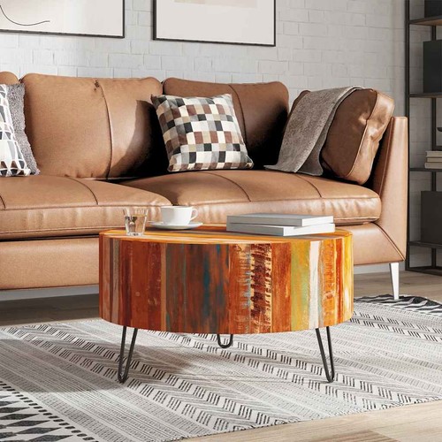 Table basse ronde - bois, solide