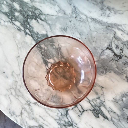 Bol verre rose - bol, bord