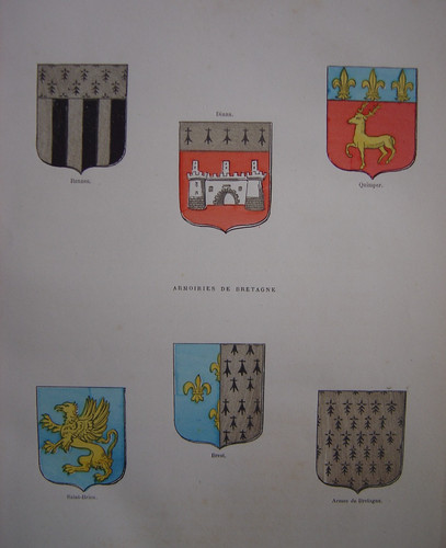 Engraving arms brittany - engraving, of