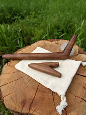 Walnut Wood Tepi and Kuripe Set | Rape Applicator | Handmade