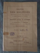 Ancien livre "Solfège des