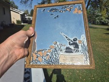 1940s Edgeley North Dakota Brandenburg Mobil Oil Gas Station Advertising Mirror