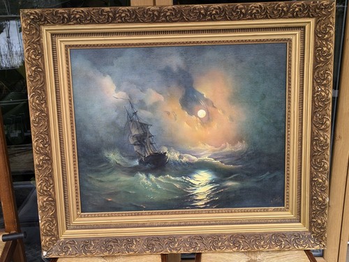 Peinture ancienne huile sur