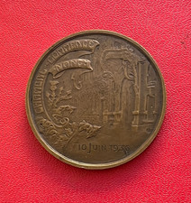 Victor Prouvé. Belle médaille bronze Chambre de Commerce de Nancy 10 Juin 1936