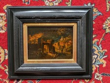 HSP INCENDIE ROME NUIT ÉCOLE ITALIENNE XVII-XVIII ÈME SIÈCLE