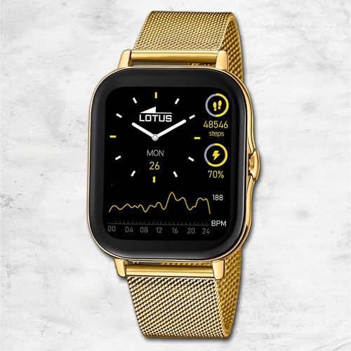 Lotus inox montre - inox, or