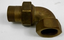  brass elbow union pump radiator flowery cast iron 1"1/4   