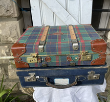 Lot De 2 Petite Valise Ancienne En Carton Vintage