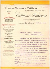 BAR-le-DUC (55) RAW & CUT STONES, RUBBLE "BREWING CAREERS" in 1909