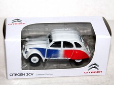 NOREV 1/64 RARE CITROEN 2CV BLUE WHITE RED MINIATURE AUTOMOBILE REDUCED CAR