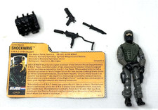 GI JOE ARAH Night Force Shockwave Action Figure complete 1989