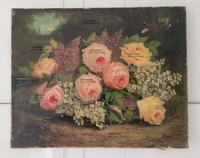 Huile sur toile fin 19eme