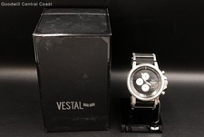 IOB Vestal Stainless Steel Chronograph Flexi Men's Watch