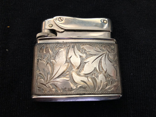Old silver lighter - silver, 835