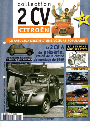 Fascicule citroën 2cv 27 - fascicule,