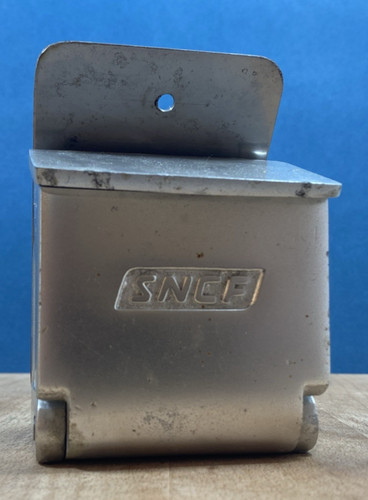 Ancien cendrier sncf - ancien, aluminium