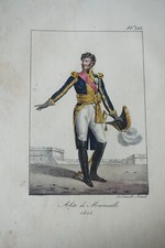 LITHO COULEUR COSTUME PORTRAIT