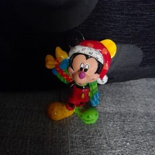 Disney Britto Mickey Mouse 3" Mini Figure With Christmas Present