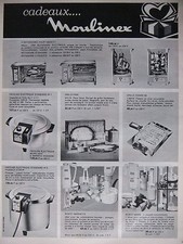 1968 MOULINEX PRESS ADVERTISEMENT ROBOT FRYER VACUUM CLEANER 3 pages