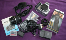 Canon EOS 400D Digital Camera lens & other bits.