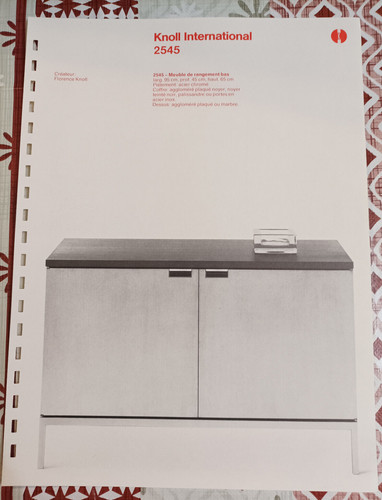 Fiche publicité knoll meuble - knoll,