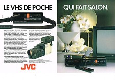 ADVERTISING 1985 JVC Pocket VHS & VCR (2 Pages)