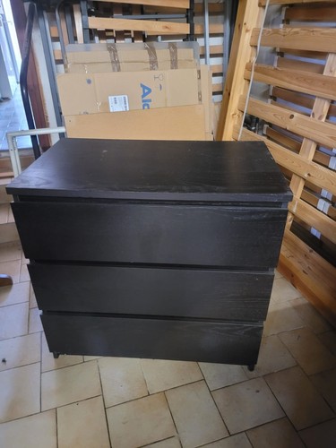 Commode noire ikea - commode,