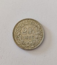 Monnaie 2 Francs SUISSE 1957