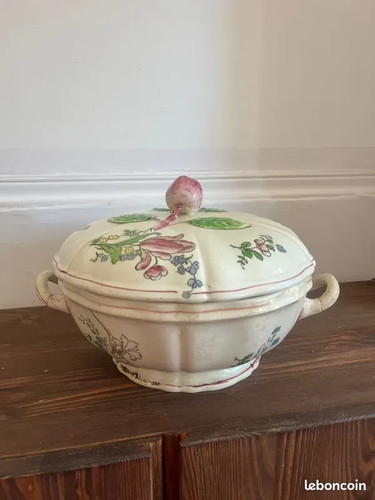 Soupiere faience gien alsace - soupiere,