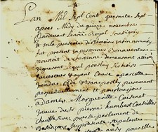 1747 Sale of vines to Virey PERTOIT to CUISENET widow HUMBERT wax heater