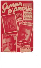 PARTITION  " SAMBA D'AMOUR "