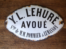 Ancienne plaque émaillée de