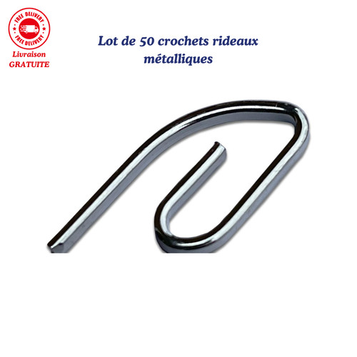 Lot crochets rideaux - crochets,