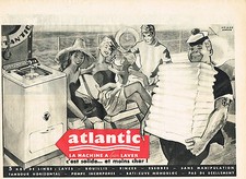 ADVERTISEMENT ADVERTISING 1960 ATLANTIC washing machine washing machine