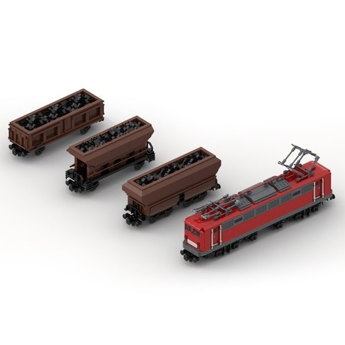 Br150 coal wagon train - coal, model