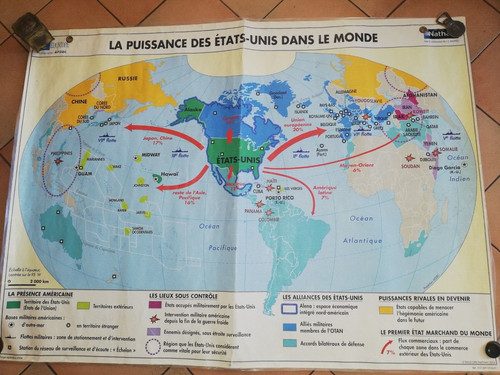 Grande carte scolaire - scolaire, mural