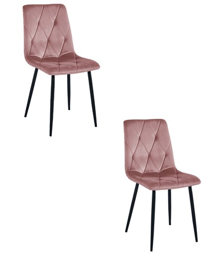 Fauteuil libra velours rose - velours,